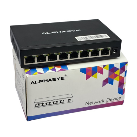 AE1008G AlphaEye 8-Port 10/100/1000 Ethernet Switch | Fast, Reliable Networking