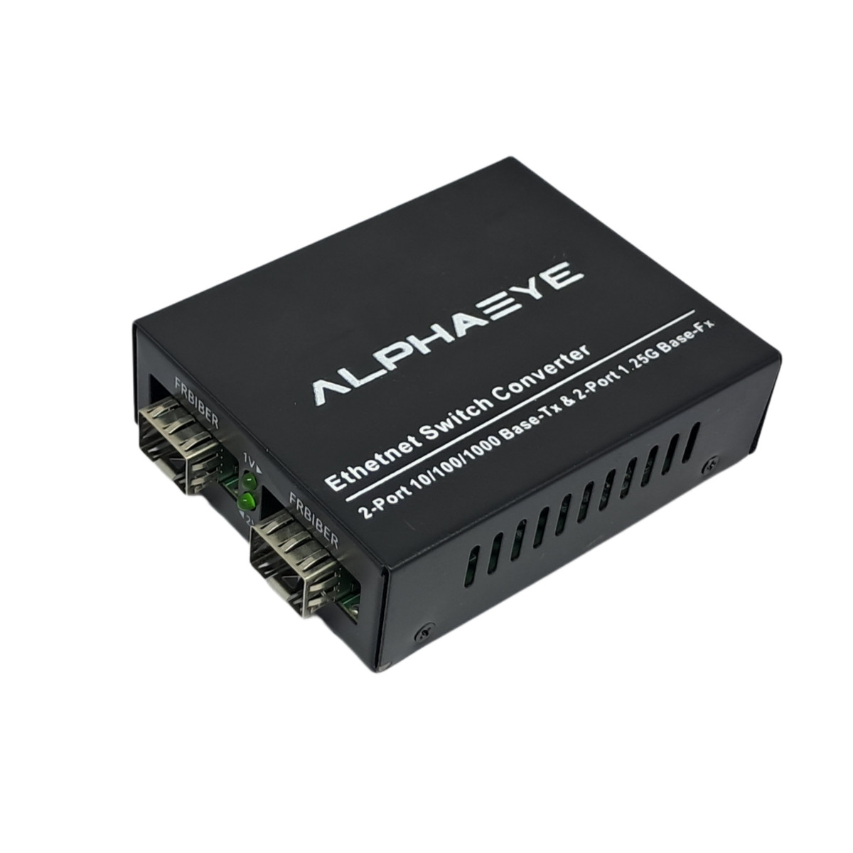 AlphaEye AE-F2002SFP Media Converter – Gigabit PoE & SFP Ports, Easy Setup