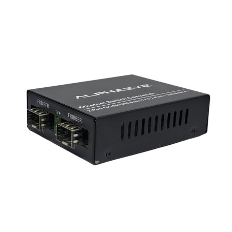 AlphaEye AE-F2002SFP Media Converter – Gigabit PoE & SFP Ports, Easy Setup