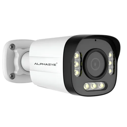 AlphaEye AE-N51H60MB SNV  5MP 6MM FIXED LENS Surveillance Camera - PoE, Dual IR + White Flash, WDR
