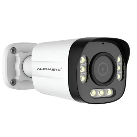 AlphaEye AE-N51H60MB SNV  5MP 6MM FIXED LENS Surveillance Camera - PoE, Dual IR + White Flash, WDR