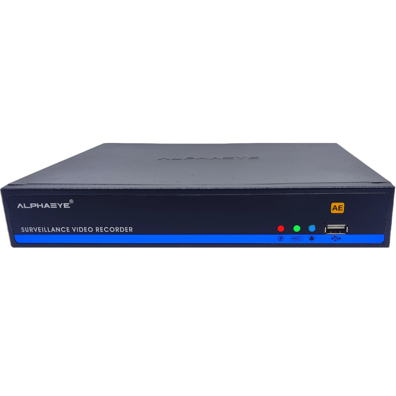 AlphaEye AE-N8916KL 16 CH NVR – 8MP (4K), H.265+ Compression, AI Features, Two-Way Audio, 14TB Support