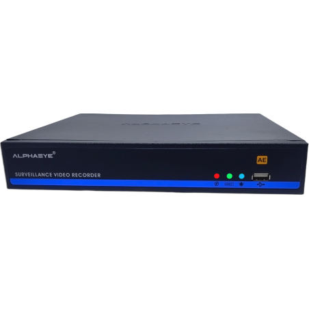 AlphaEye AE-N8916KL 16 CH NVR – 8MP (4K), H.265+ Compression, AI Features, Two-Way Audio, 14TB Support