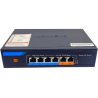 ALPHAEYE AE-42078 4-Port PoE Switch with 2 Uplink Ports, 78W Total Power