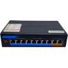 ALPHAEYE AE-81120 8-Port PoE Switch | 10/100 Mbps with Uplink, VLAN, and Lightning Protection