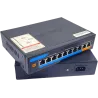 ALPHAEYE AE-81120 8-Port PoE Switch | 10/100 Mbps with Uplink, VLAN, and Lightning Protection
